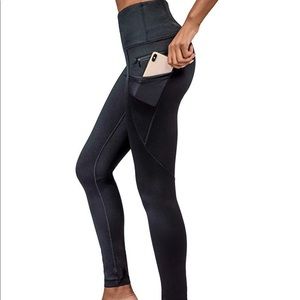 90’ By Reflex Workout Leggings Black Sz L